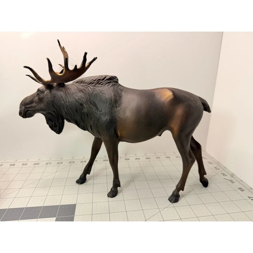 Vintage Large Breyer Molding Co Bull Moose USA Majestic Western Decor 13